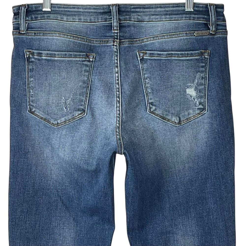 KanCan Signature Mid-Rise Ankle Skinny Jeans Size 32 Destructed Frayed Hem EUC - Picture 8 of 12